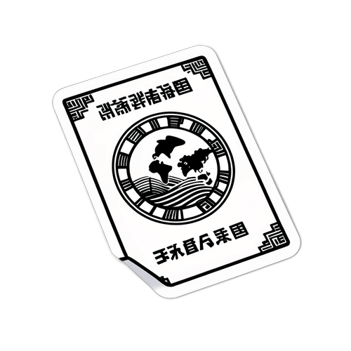 护照与旅行元素贴纸