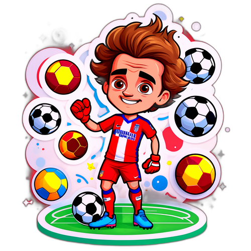 Morsom Griezmann-klistremerke