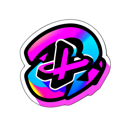 Adesivo Neon do Logo PlayStation Plus