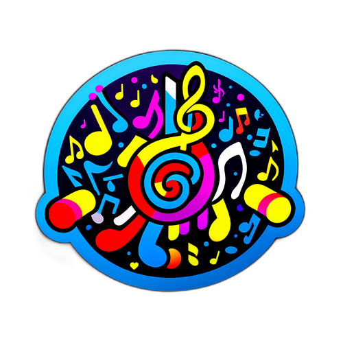 Színes Zenei Nyomtatvány