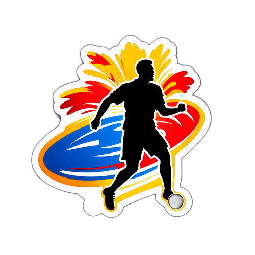 Silhouette ya Soka na Umati wa Watu