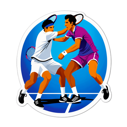 Stiker Pertandingan Tenis Alcaraz vs Sinner