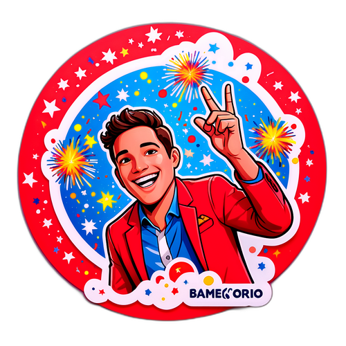 A adesão vibrante de Adam Bareiro em uma celebração animada