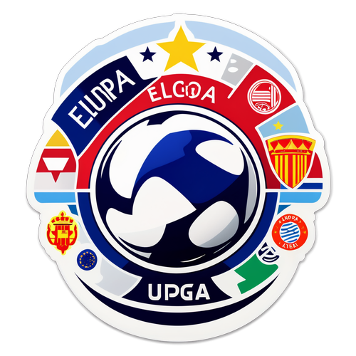 Sticker ya Njia ya Europa na Miji Maarufu ya Soka ya Ulaya