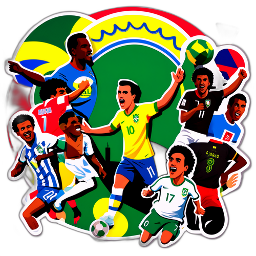 Collage de momento históricos en el Brasileirao