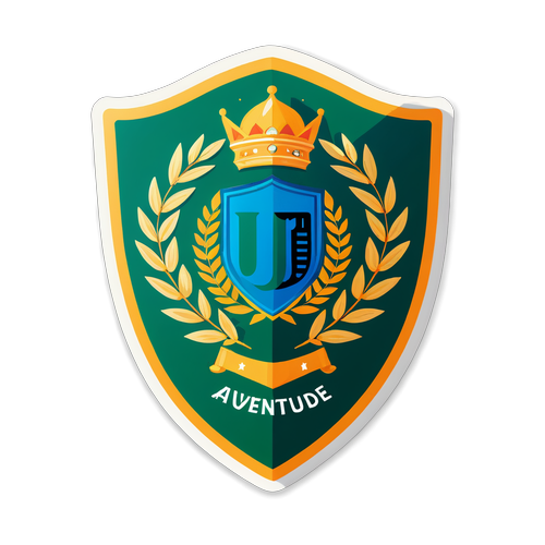 Sticker de Juventude: Escudo y frase "Juventude, siempre fiel"