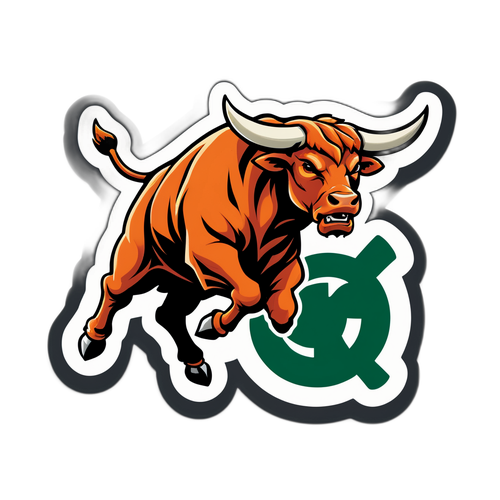 Fierce Bull Charging Towards Celtic Player