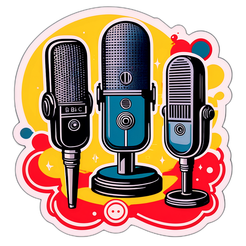 Sticker Retro BBC Media