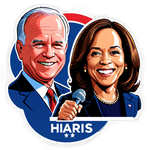 Tim Walz e Kamala Harris: A Ilustração Que Captura a Energia da Política em Minnesota!