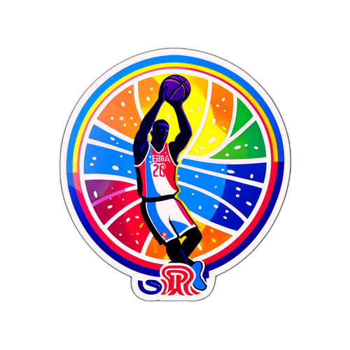 Serbien Basketball Silhouette Aufkleber