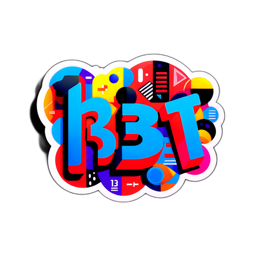 מדבקה עכשווית עם 'רשת 13'