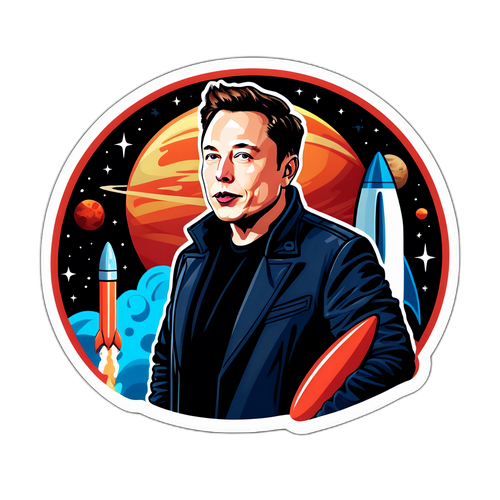 Hình Dán Elon Musk Suy Nghĩ Về Tương Lai