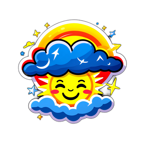 Stiker Bertema Cuaca