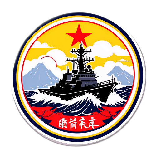 海军互动纪念贴纸