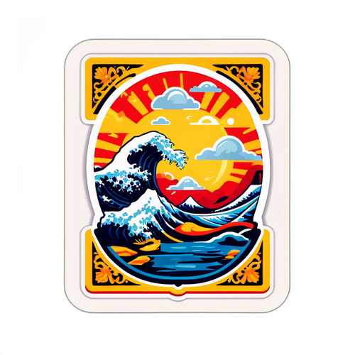 오늘의 운세를 담은 유명 회화 스티커 디자인