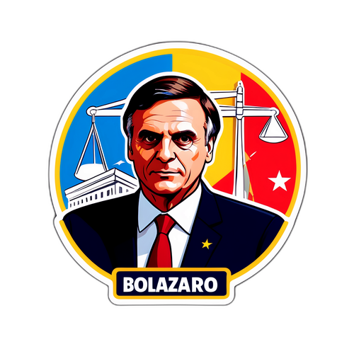 Ilustração Dinâmica do Julgamento de Bolsonaro no STF