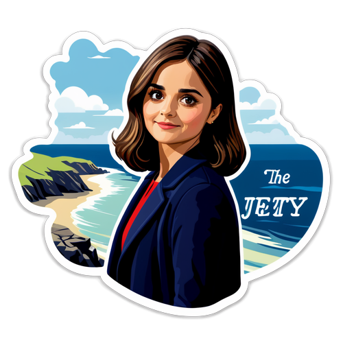 Unveiling Tranquility: The Stunning 'The Jetty' Sticker Featuring Jenna Coleman!