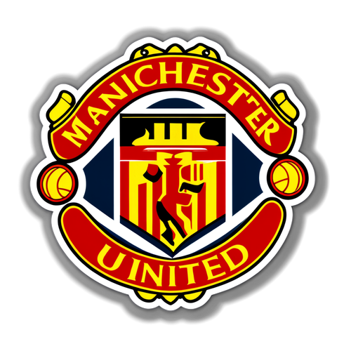 Hyllest til Manchester United: "Glory, Glory Man United!" - En Rød og Gull Inspirert Sticker!