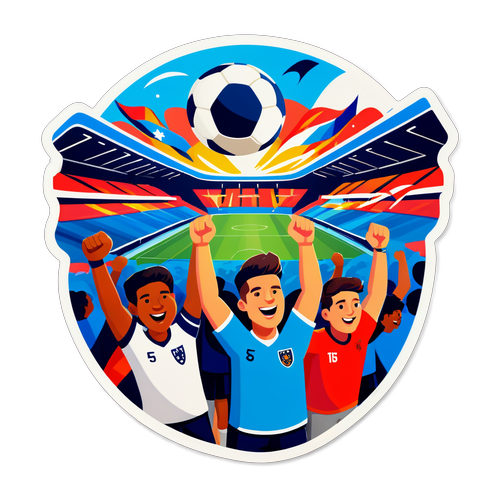 Sticker ya Wapenzi wa Mpira wa Miguu