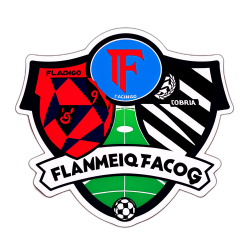Flamengo vs Racing Club Sporty Sticker