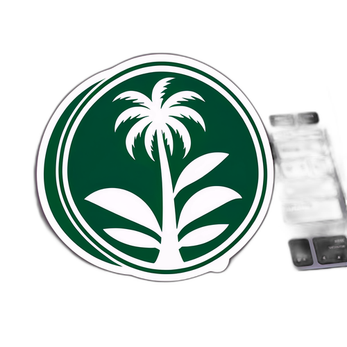Autocollant créatif avec le logo de Palmeiras