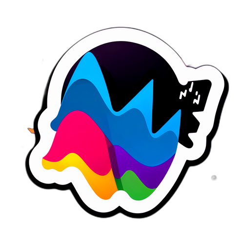 주식 시장 변화를 상징하는 스티커