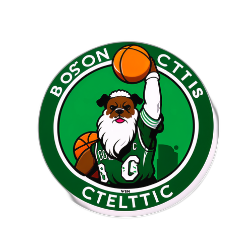 Adesivo Retro do Boston Celtics