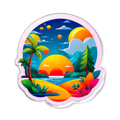 Эстетика пенсии 2026 года с яркими элементами природы и атмосферой спокойствия