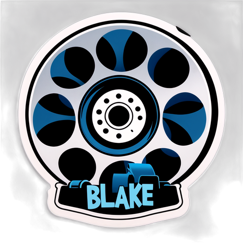 Oh Blake! Justin's Drama Film Reel Sticker