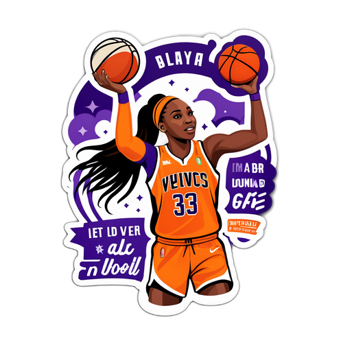 Motivatie Sticker van een WNBA-speelster