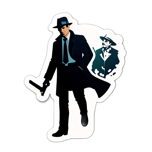 Sticker Tema Detective per Maurizio de Giovanni