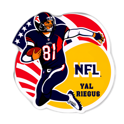 סטיקר של כדורגל אמריקאי