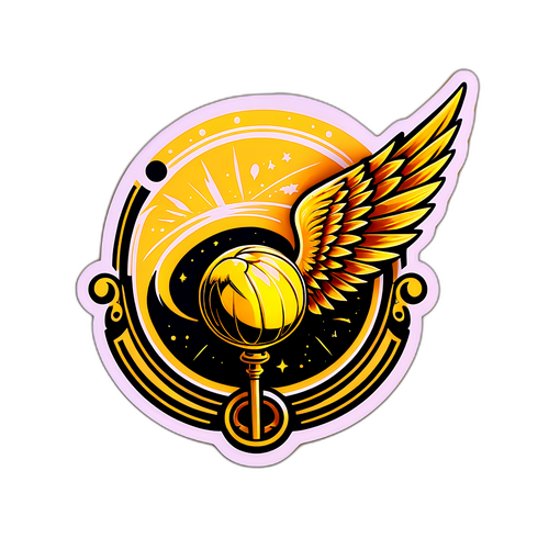 Malikhain na Sticker ng Golden Snitch