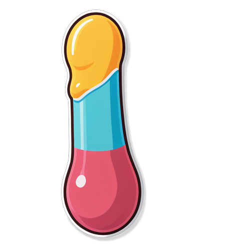 Verspielte Vielfalt: Der bunte Dildo-Sticker