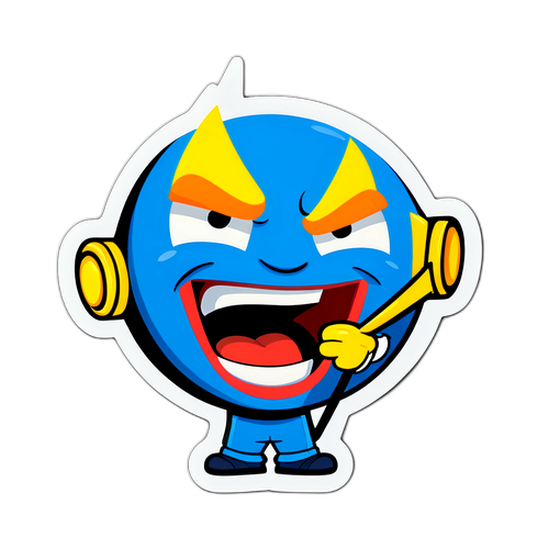 แฟนฟุตบอลการ์ตูนเต็มไปด้วยอารมณ์