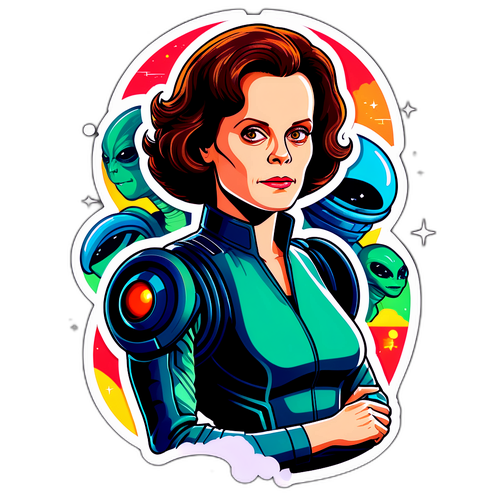 Autocollant de Science-fiction Héroïque