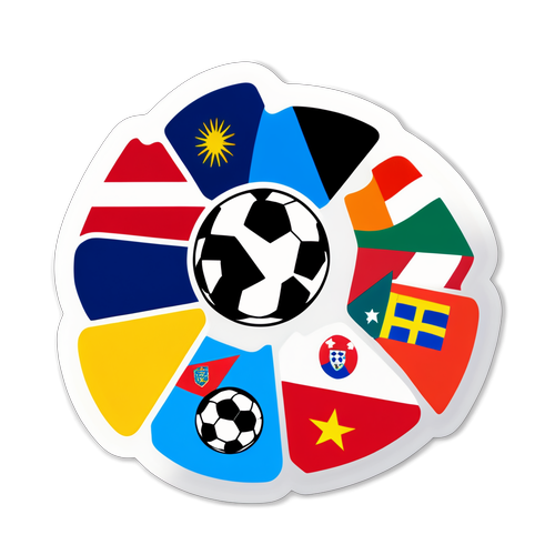 Sticker Minimalista de Fútbol