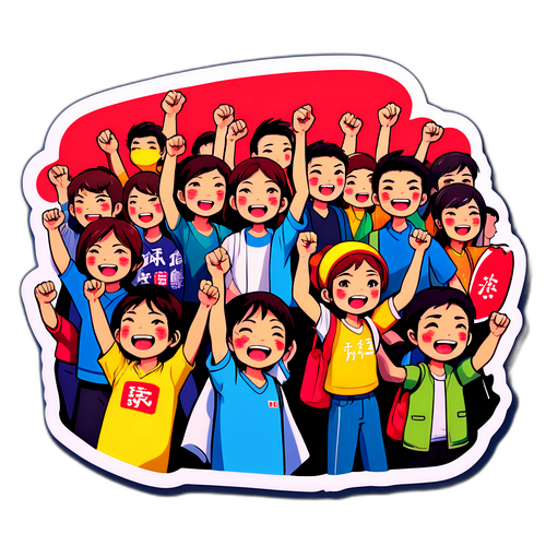 日本人民抗议的贴纸