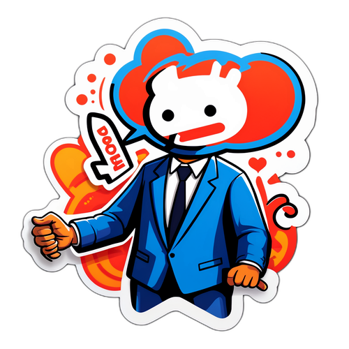 Szatirikus matrica a Reddit viták egyedi hangulatáról