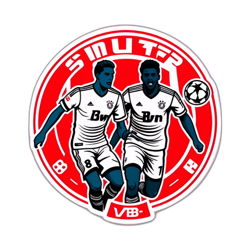 สติกเกอร์การแข่งขันระหว่าง VfB Stuttgart และ Bayern Munich