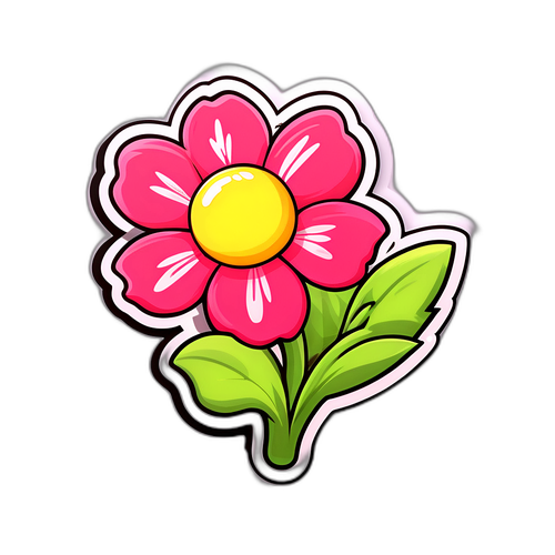 Stiker Bunga Mekar