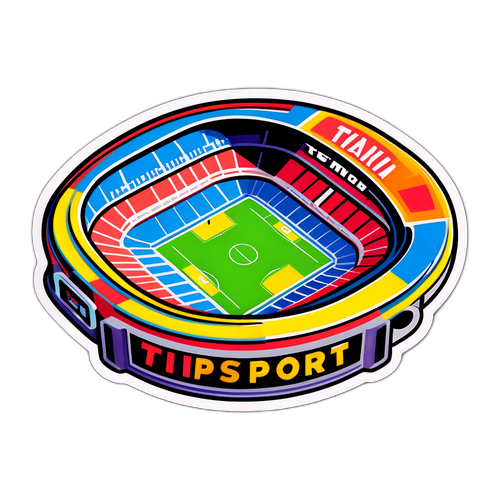Samolepka s tématem Tipsport: Stadion s fanoušky