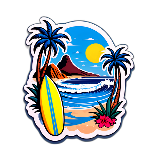 Adesivo della costa di Tenerife