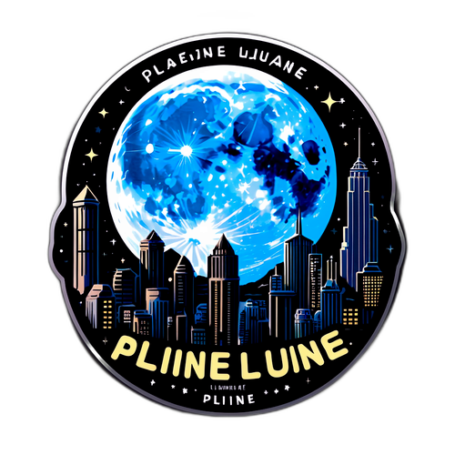 Sticker van de Supermaan