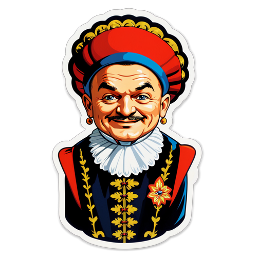 Nostalgická nálepka s Bolekem Polívkou