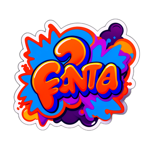 Fanta 4 Graffiti Sticker