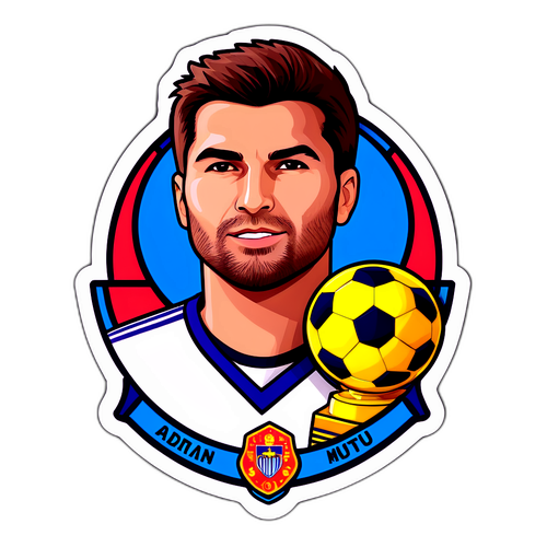 Sticker dedicat lui Adrian Mutu