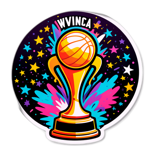 Disenyo ng Sticker ng WNBA Championship Trophy