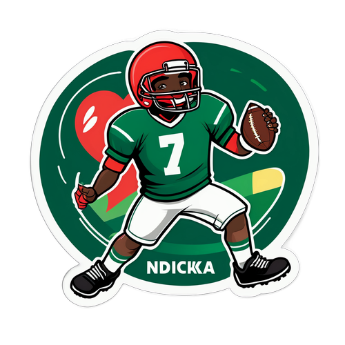 Ndicka'nın Futbol Temalı Çıkartması