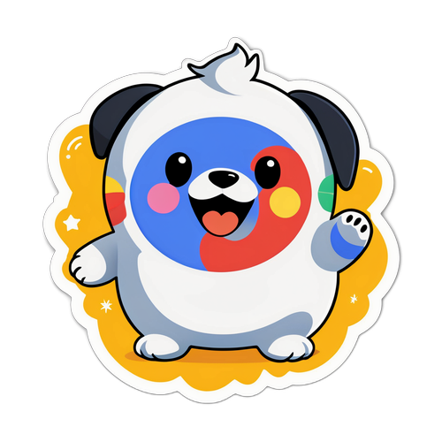 可愛い動物キャラクターのGoogleロゴデザイン
